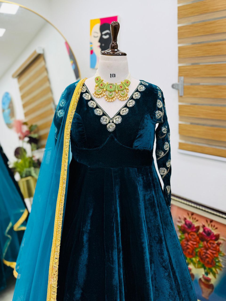 Velvet set | Designer Wear | Elegant 3Pcs Set |